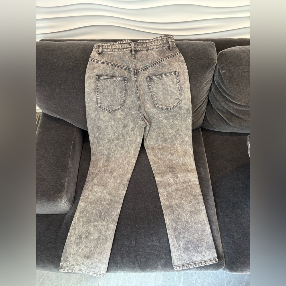 Étoile Isabel Marant Gray Henoya Acid-wash High Rise Slim Jeans US 27 - Picture 14 of 15